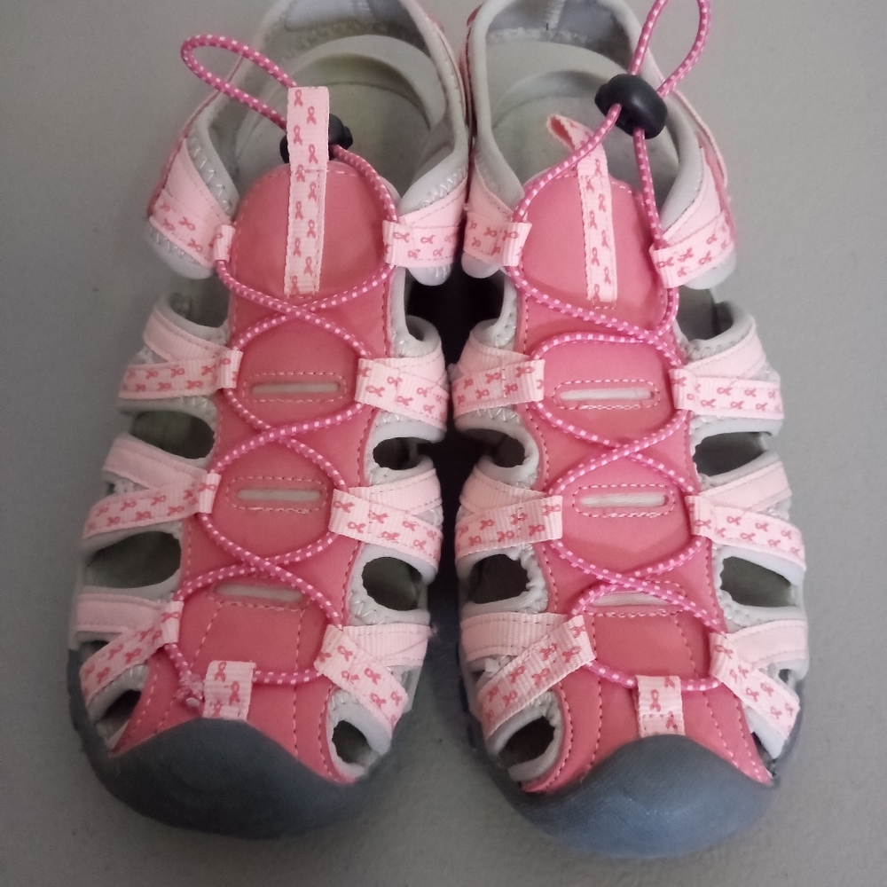 Women's breast cancer sandals size 9